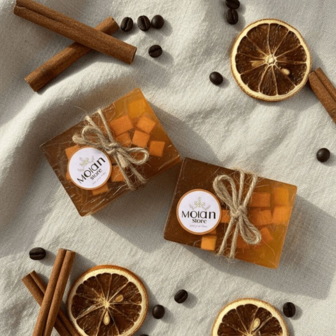 صابونة القهوة و البرتقال - Coffee & Orange Soap