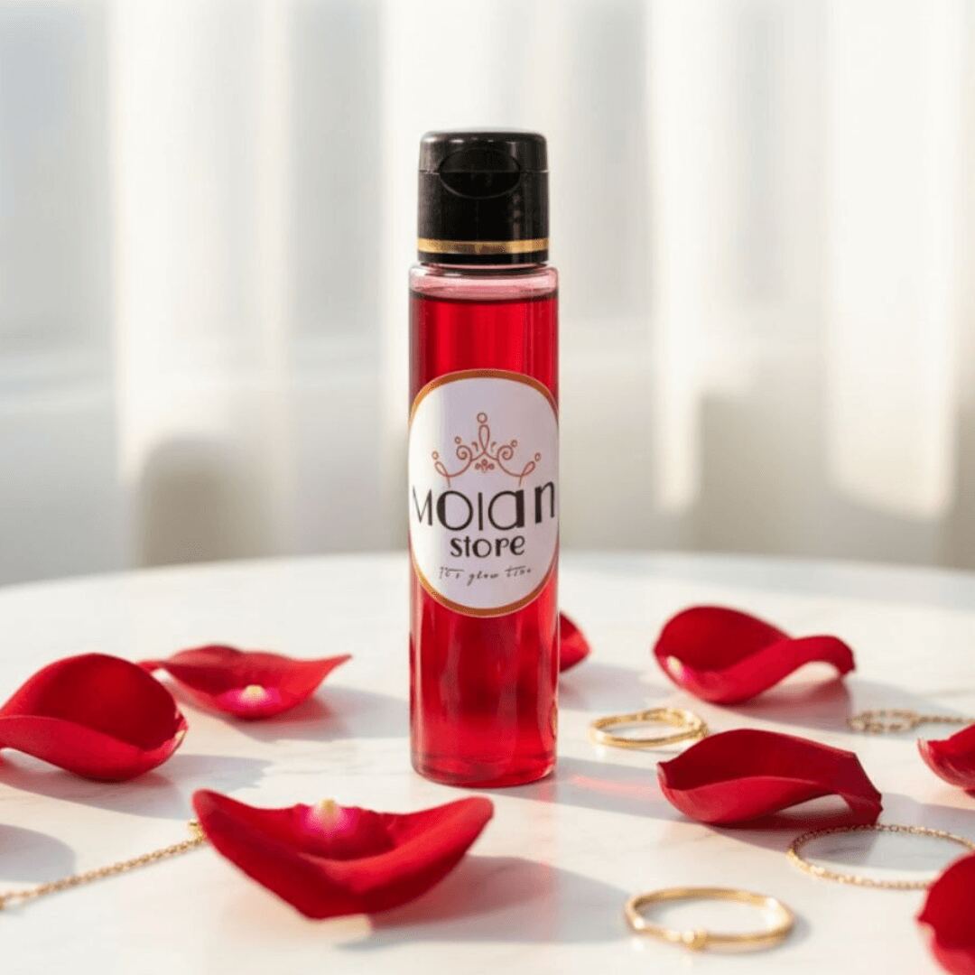 زيت الورد المغربي الأحمر - Moroccan red rose oil 